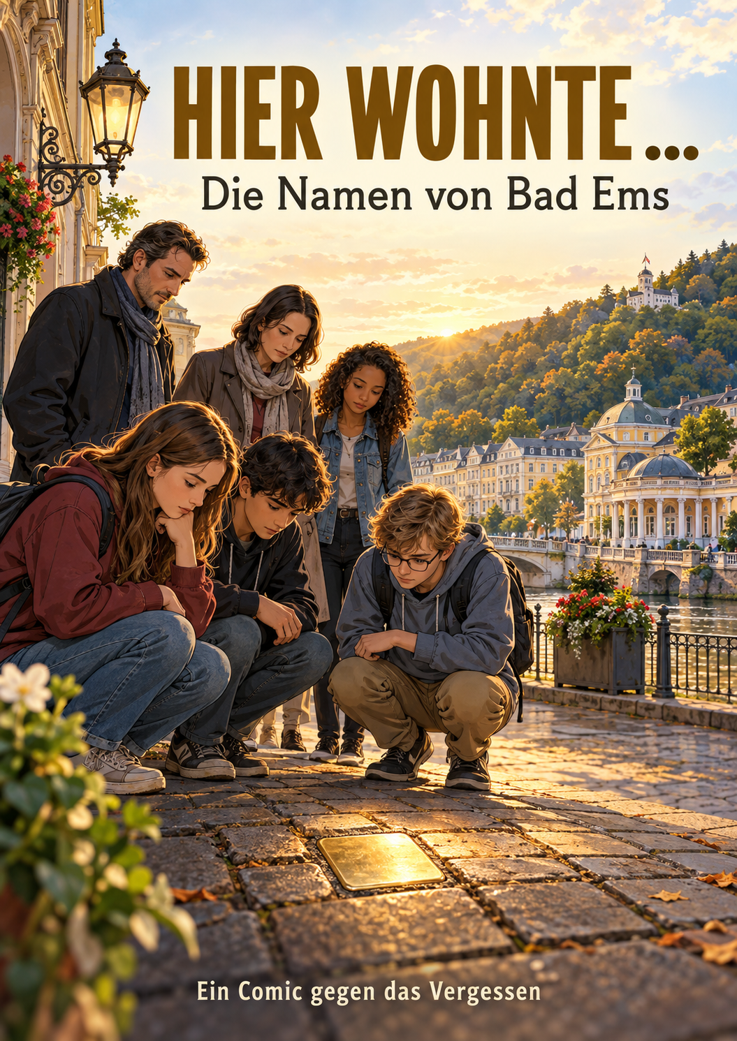 Titelblatt des Comics: Hier wohnte … Die Namen von Bad Ems